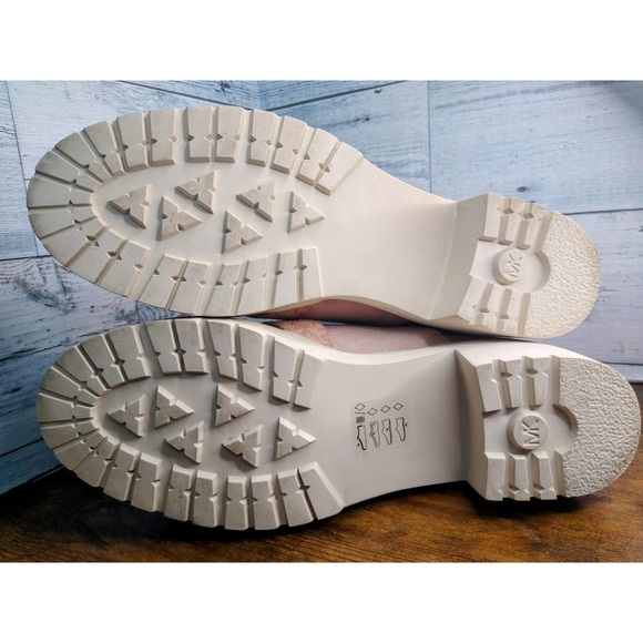 Michael Kors Corey Leather Cutout Ankle boots Size 8 Rare Blush Pink Color! - Picture 5 of 6